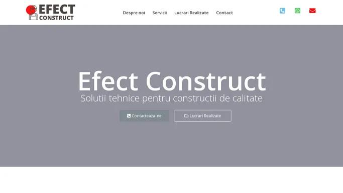 Efect Construct SRL – Solutii tehnice pentru constructii de calitate