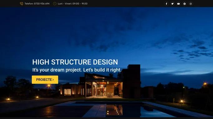 HighStructureDesign – It’s your dream home. Let’s build it right.