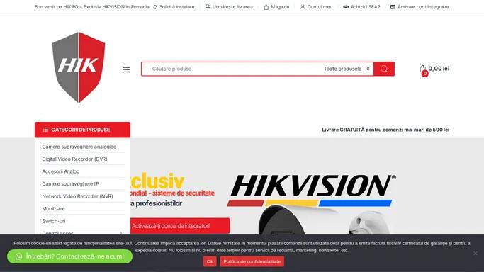 Hik.ro | Exclusiv Hikvision in Romania | Montaj Mentenanta Service