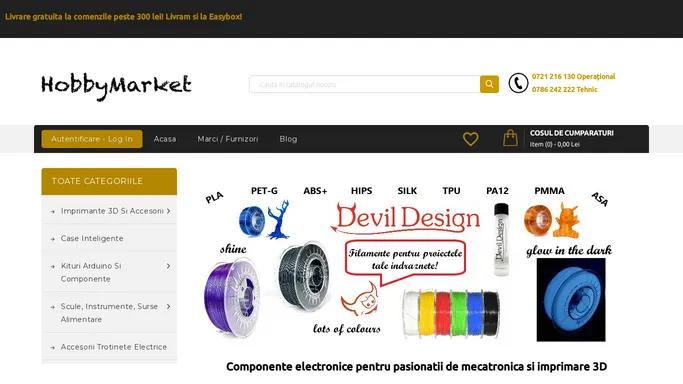 Componente electronice pentru pasionatii de mecatronica si imprimare 3D - hobbymarket.ro