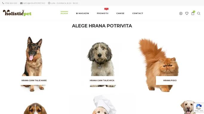 Hrana pentru Caini: Marci de Top, Preturi Avantajoase, Livrare Gratuita | Holistic Pet