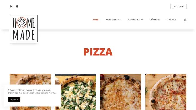 HomeMade Pizza – Ne straduim sa servim/livram cea mai buna pizza din oras!