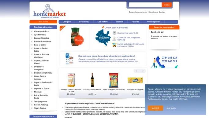 Supermarket Online - Cumparaturi Online cu livrare acasa sau la birou.