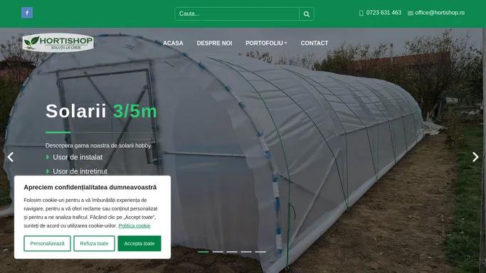 Hortishop – Sisteme solarii