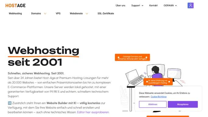 Webhosting seit uber 24 Jahren | Host-Age.at