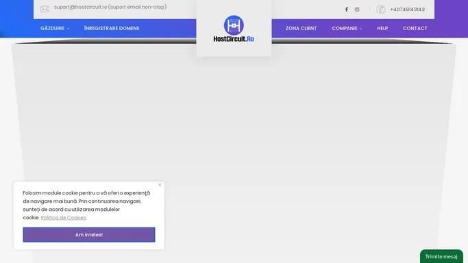 Web Hosting in Romania, gazduire web incepand de la 1.49€ - HostCircuit