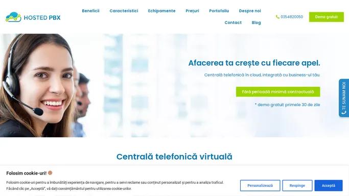 Centrala telefonica virtuala - Hosted PBX