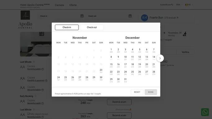 Hotel Apollo Central Sibiu - Sistemul oficial de rezervare - Confirmare instantanee