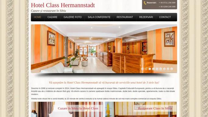 Hotel Class Hermannstadt - servicii de 3 stele lux, camere spatioase, restaurant in Sibiu