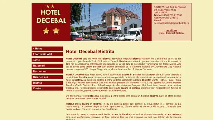 Hotel Bistrita Decebal Cazare Restaurant Camere Hotel