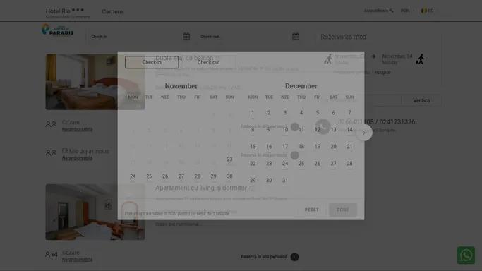 Hotel Rio Jupiter - Sistemul oficial de rezervare - Confirmare instantanee