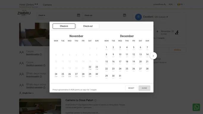 Hotel ZImbru Cluj-Napoca - Sistemul oficial de rezervare - Confirmare instantanee