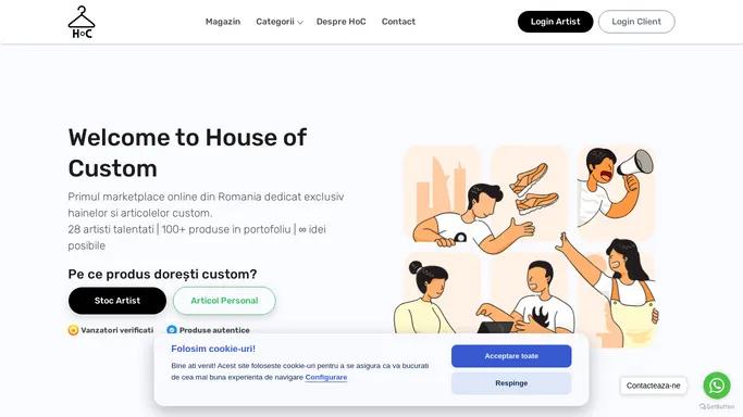 House of Custom - Marketplace de articole vestimentare Custom
