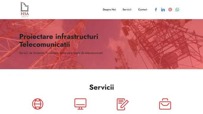 HSA Grup SRL - Proiectare Infrastructuri Telecomunicatii