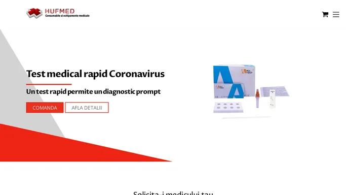 Coronavirus - test medical rapid cu livrare imediata din stoc