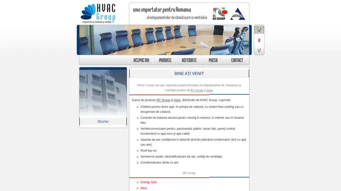 HVAC Group - Echipamente de climatizare si ventilatie, importator RC Group si Atisa