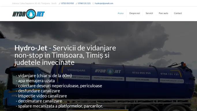 Vidanjare Timisoara – Desfundare, curatare, decolmatare