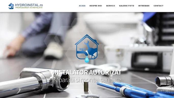 INSTALATOR AUTORIZAT - reparatii si montaj sanitare