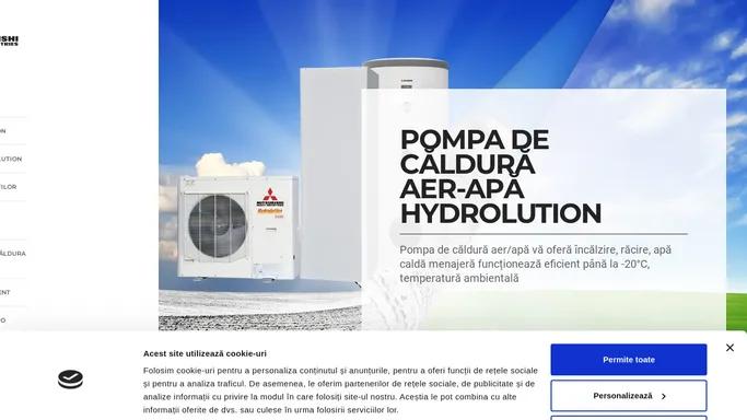 Pompa de caldura aer-apa Hydrolution – Mitsubishi Heavy Industries