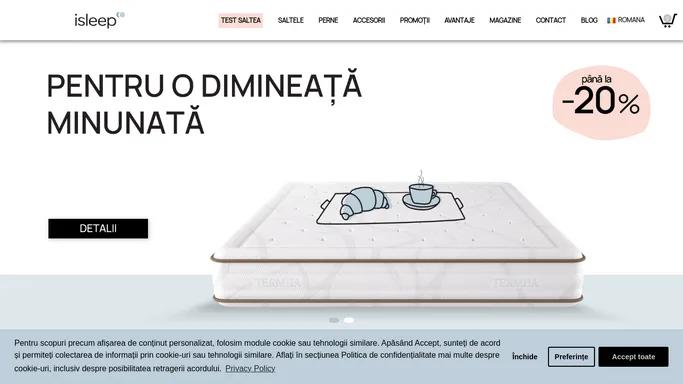 Saltele si accesorii de dormit - isleep