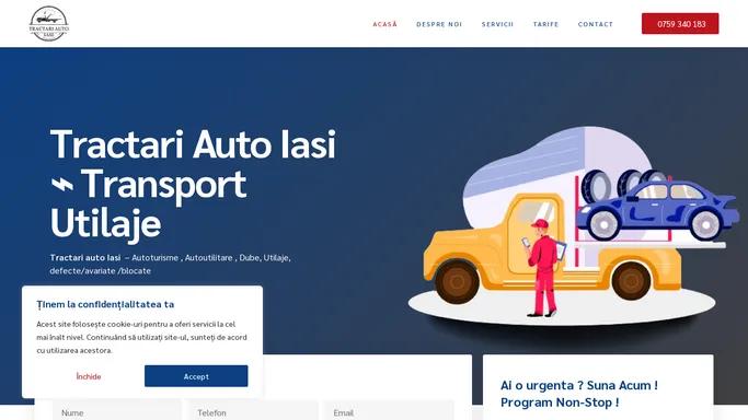 Tractari Auto Iasi – Transport Utilaje