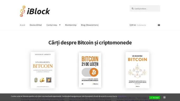 Carti crypto, criptomonede si bitcoin – iBlock