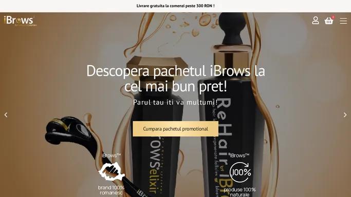 iBrows Shop - Produse premium pentru sanatatea parului tau!