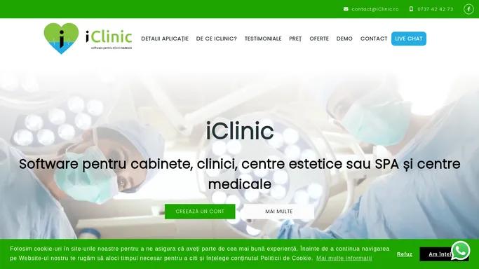 iClinic - Aplicatia clinicii dumneavoastra