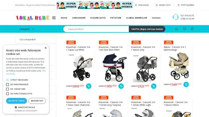 Carucioare copii, Scaune auto - Magazin online Ideal BEBE