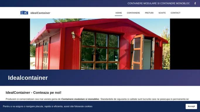 IdealContainer - containere modulare si monobloc