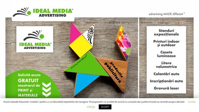 IDEAL MEDIA ADVERTISING – Productie Publicitara