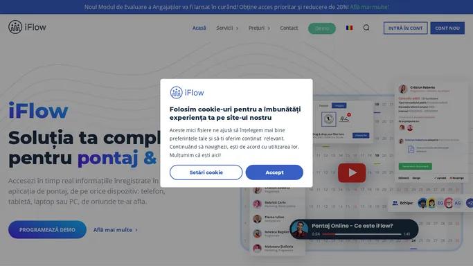 Pontaj Online | Condica de Prezenta Online | Rapoarte HR