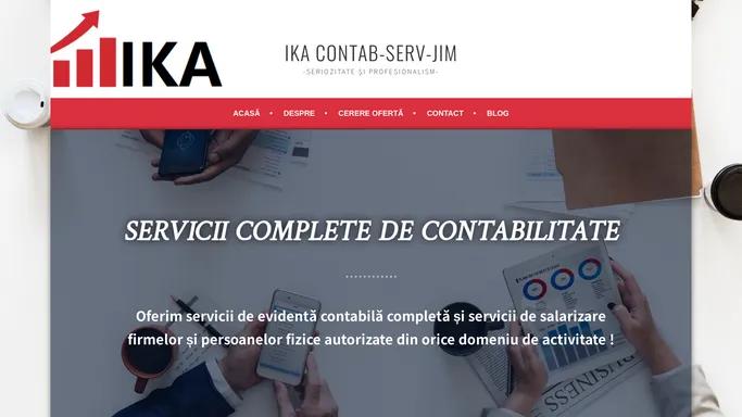 IKA CONTAB-SERV-JIM – -SERIOZITATE SI PROFESIONALISM-