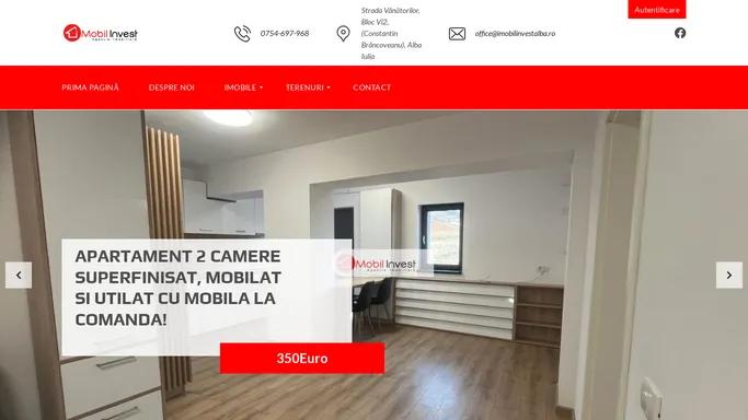 Imobil Invest / Servicii imobiliare in judetul Alba – Apartamente, case, garsoniere, terenuri, spatii comerciale