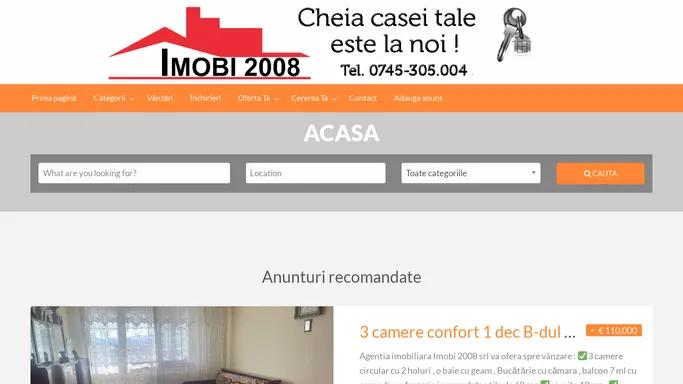 Agentia Imobiliara Imobi 2008 Sibiu – Cheia casei tale este la noi