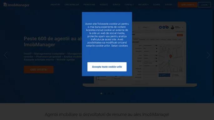 ImobManager - CRM Imobiliar Integrat dedicat agentiilor imobiliare