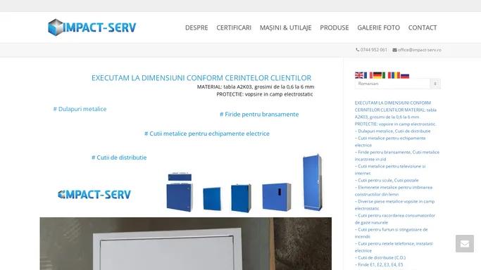 Impact Serv SRL – Confectii metalice