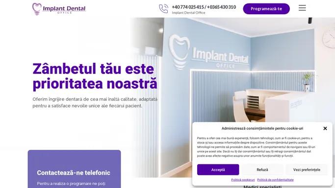 Implant Dental Office | Cabinet stomatologic Sighisoara