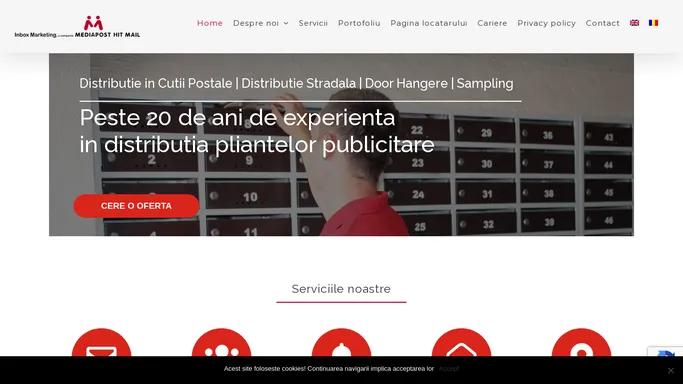 Inbox Marketing | Distributie stradala | Distributie cutii postale | Sampling