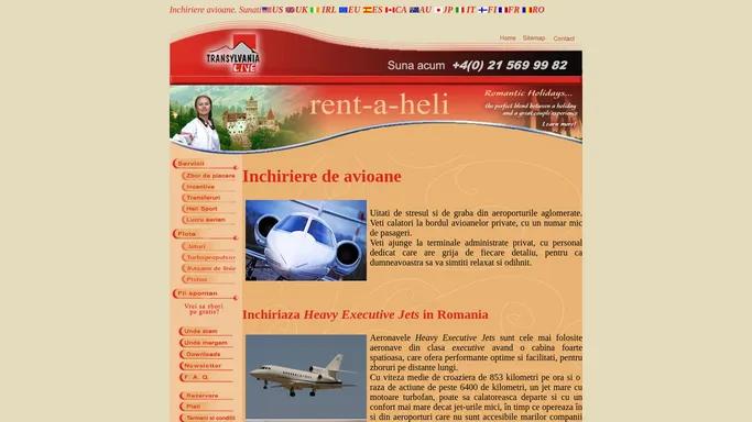 Inchiriere de avioane, curse Charter cu avionul, inchiriere avion privat, inchiriere avioane de linie, jeturi sau avioane de acrobatie