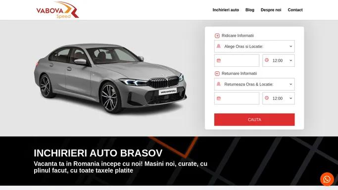 Inchirieri auto Brasov - Rent a car | Vabova Speed