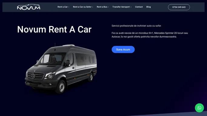 Novum Rent a Car Timisoara | Inchirieri Auto Timisoara