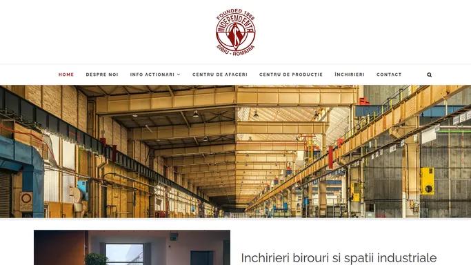 Independenta SA Sibiu – Hale si Spatii de inchiriat in Sibiu. Utilaje pneumatice si productie utilaje complexe.