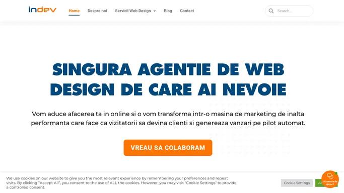 Agentie Web Design in Bucuresti - indev