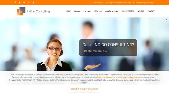 Consultanta ISO – Certificare ISO – Indigo Consulting Brasov | Consultanta ISO, Certificare ISO, ISO9001, ISO14001,I SO45001, HACCP/ISO22000