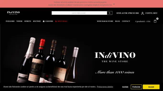 INdiVINO - Selectie variata de vinuri | The Wine Store