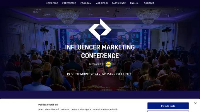 Influencer Marketing Conference - Homepage