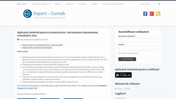 Expert - Contab | ERP Software Sistem integrat pentru contabilitate