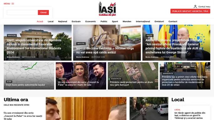 Homepage - Ziar Info Iasi | Stiri Iasi