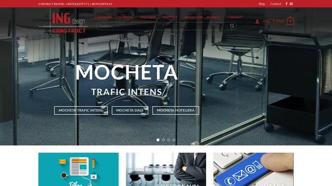 MOCHETA | LINOLEUM | COVOR PVC | PARCHET | MONTAJ MOCHETA | MONTAJ LINOLEUM | TRAFIC INTENS | PRET | INGconstruct.ro